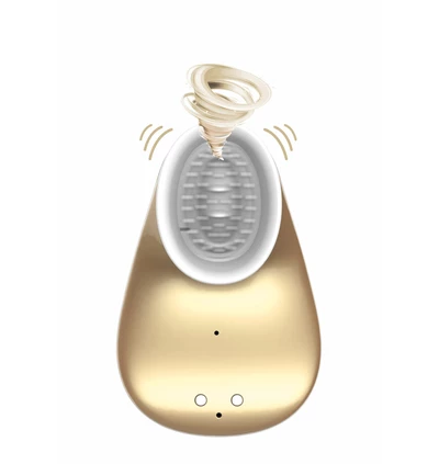 Innovation twitch hands - free suction &amp; vibration toy - gold - Wibrator łechtaczkowy, Złoty