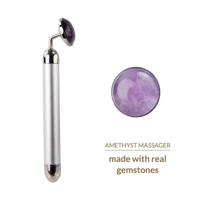 LaGemmes la gemmes - lay-on vibrator amethyst - Wibrator punktowy z naturalnym kamieniem