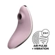 Satisfyer vulva lover 1 violet - Vibrátor na klitoris s ultrazvukovou stimulací, fialový