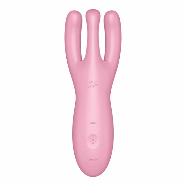 Satisfyer threesome 4 connect app (pink) - Wibrator z trzema elastycznymi ramionami, Różowy