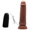 Baile Beautiful Maddox 7 3' Vibration Suction Base - Wibrujące dildo z pilotem na przyssawce