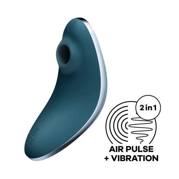 Satisfyer vulva lover 1 blue - Wibrator łechtaczkowy z stymulacją soniczną, Niebieski