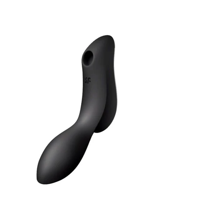 Satisfyer curvy trinity 2 (black) - Wibrator podwójny soniczny + punkt G, Czarny