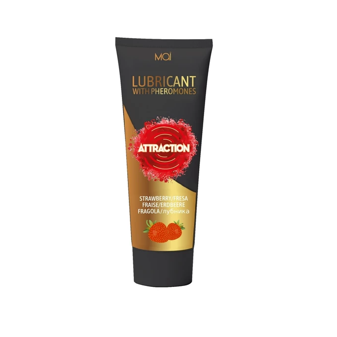 Attraction Lubricant With Pheromones Strawberry 100 Ml - Lubrykant z feromonami truskawkowy