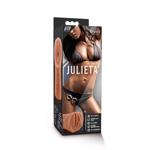 Blush M For Men Julieta Mocha - Masturbator naturalistyczny z wibracjami