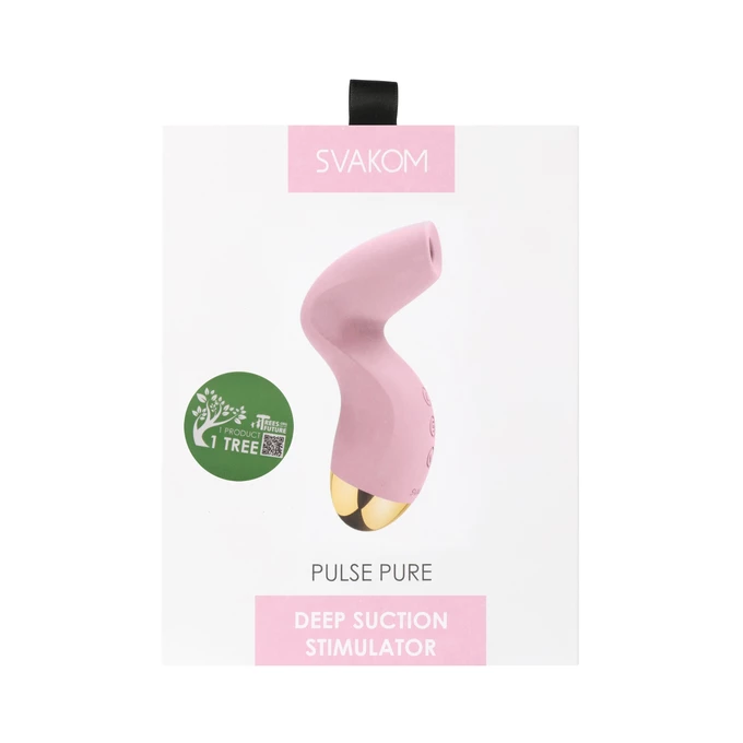 Svakom pulse pure deep suction stimulator pale pink - Wibrator soniczny do łechtaczki, Różowy