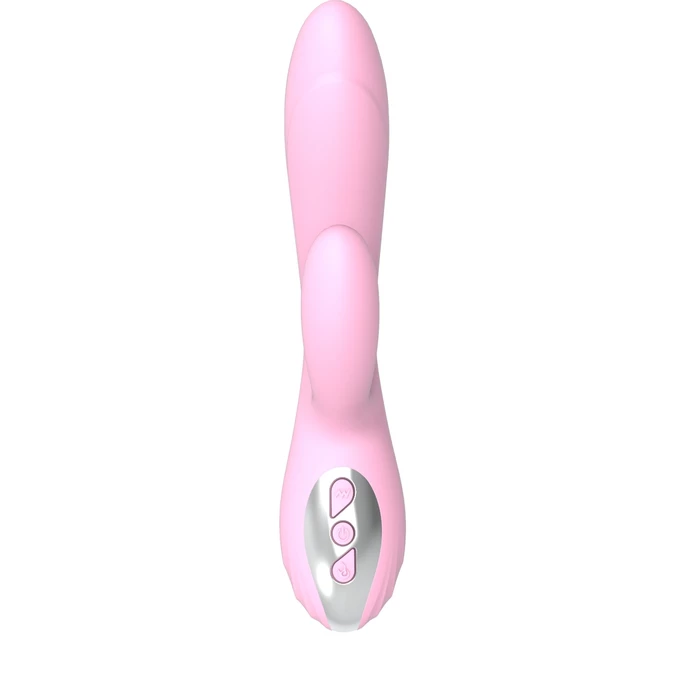 Boss Series joker heating double vibrating massage stick -pink - Wibrator króliczek z podgrzewaniem, Różowy