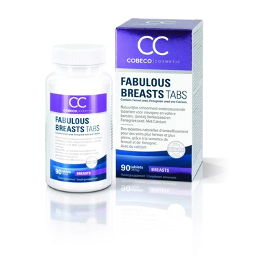 Cobeco Fabulous Breasts Caps 90Pcs Natural - Suplement na ujędrnienie biustu