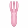 Satisfyer threesome 4 connect app (pink) - Wibrator z trzema elastycznymi ramionami, Różowy