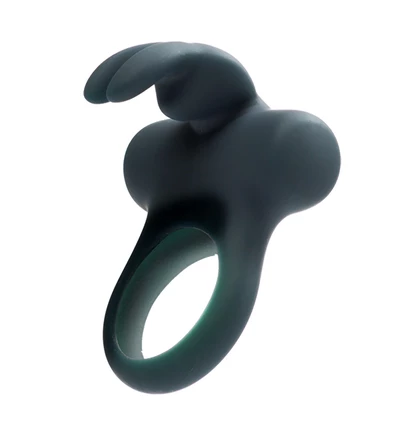 VeDO frisky bunny black pearl - Wibrujący pierścień erekcyjny