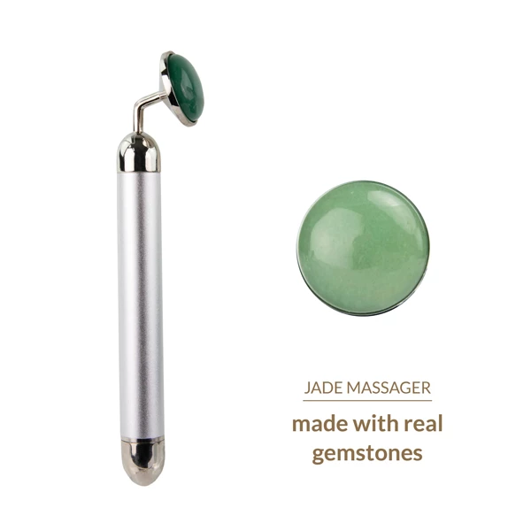 LaGemmes la gemmes - lay-on vibrator jade - Wibrator punktowy z naturalnym kamieniem