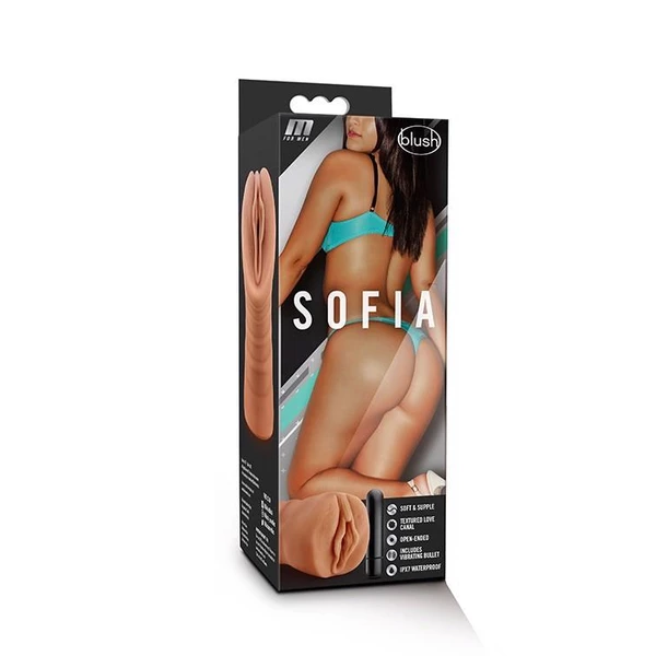 Blush M For Men Sofia Mocha - Masturbator naturalistyczny z wibracjami