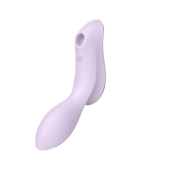 Satisfyer curvy trinity 2 (violet) - Wibrator podwójny soniczny + punkt G, Fioletowy