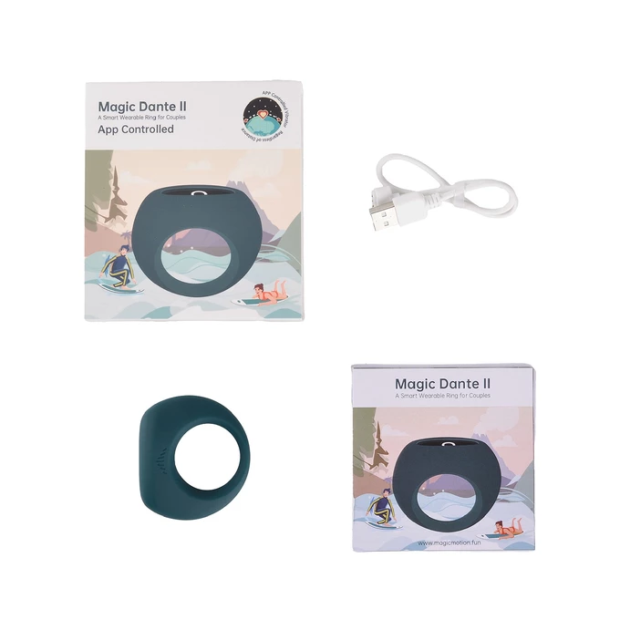 Magic Motion dante ii smart wearable ring - Wibrujący masażer prostaty sterowany aplikacją