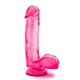 B Yours Sweet N Hard 1 Pink - Klasické dildo s přísavkou, růžové