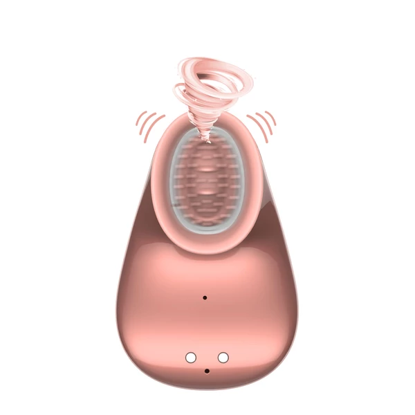 Innovation twitch hands - free suction &amp; vibration toy - rose - Wibrator łechtaczkowy, Różowy