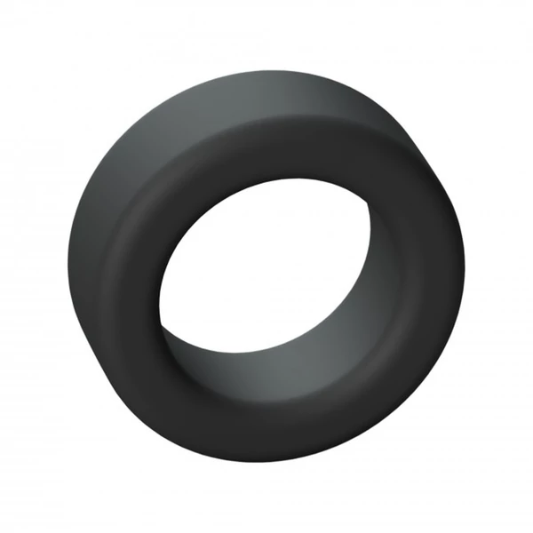 Love to Love cool ring black onyx - Elastyczny pierścień erekcyjny, czarny