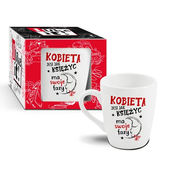 BGtech Kubek Kobieta Jest Jak Księżyc Ma Swoje Fazy