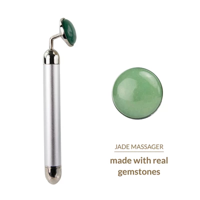 LaGemmes la gemmes - lay-on vibrator jade - Wibrator punktowy z naturalnym kamieniem