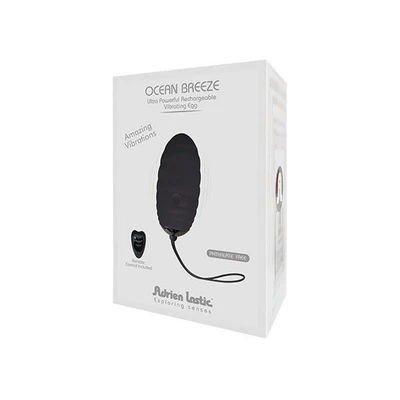 Adrien Lastic Ocean Breeze 2.0 Black Stronger Vibrations - Wibrujące jajeczko z pilotem