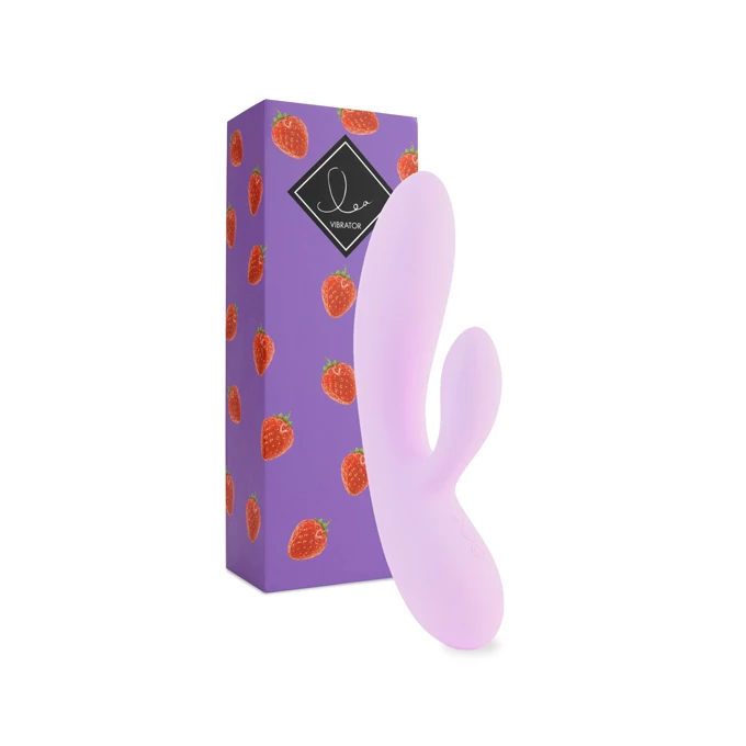 FeelzToys lea rabbit vibrator strawberry - Wibrator króliczek