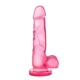 B Yours Sweet N Hard 4 Pink - Klasické dildo s přísavkou, růžové