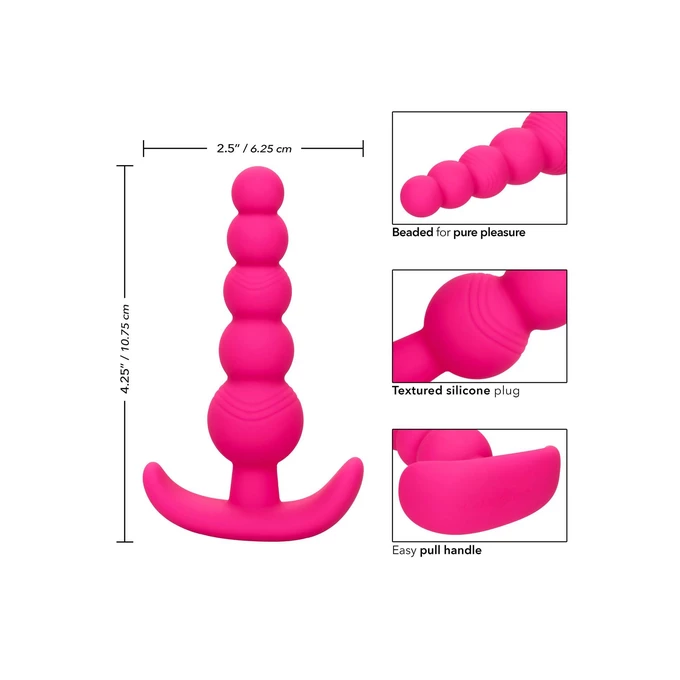 CalExotics Cheeky X 5 Beads Pink - Koraliki analne