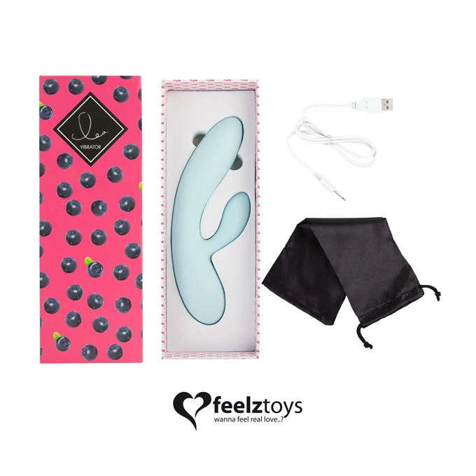 FeelzToys lea rabbit vibrator blueberry - Wibrator króliczek