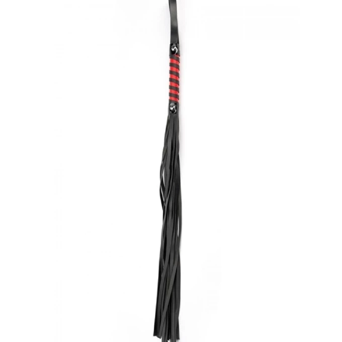 ARGUS Black Red Long Stripe Flogger - Pejcz