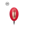 Elegance dual vibrating toy - purity - red - Wibrator łechtaczkowy i kulki gejszy (2w1), Czerwony