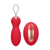 Elegance dual vibrating toy - purity - red - Wibrator łechtaczkowy i kulki gejszy (2w1), Czerwony