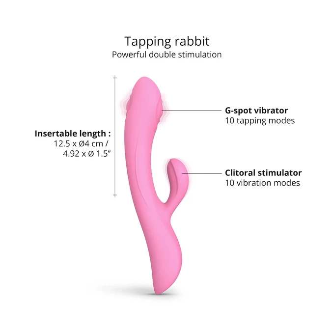 Love to Love bunny &amp; clyde pink passion - Vibrátor rabbit, růžový