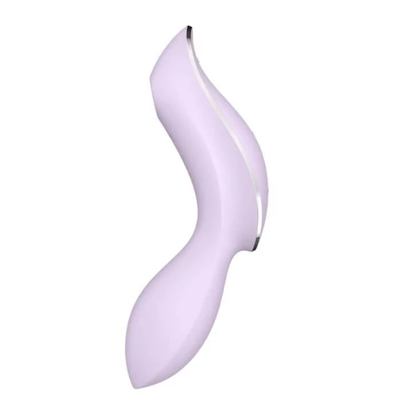 Satisfyer curvy trinity 2 (violet) - Wibrator podwójny soniczny + punkt G, Fioletowy