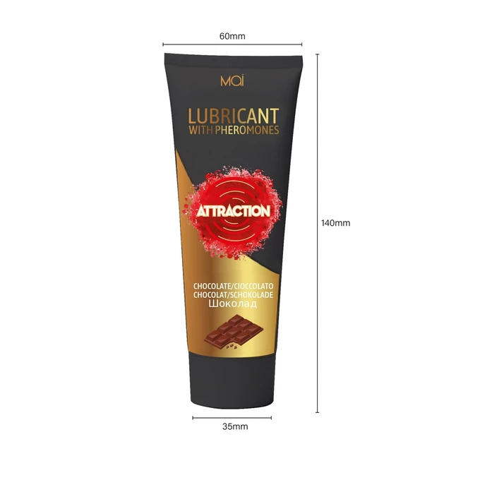 Attraction Lubricant With Pheromones Chocolat 100 Ml - Lubrykant z feromonami czekoladowy