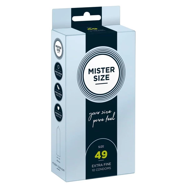 Mister Size 49Mm Pack Of 10 - Prezerwatywy