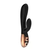 Elegance Heating G Spot Vibrator Exquisite Black - Wibrator króliczek z podgrzewaniem