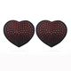 Lovetoy Reusable Red Diamond Heart Nipple Pasties - Nálepky na bradavky