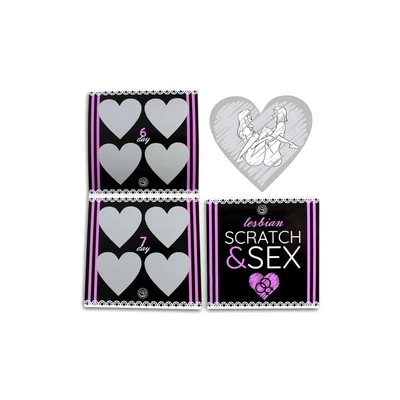 Secret Play Scratch &amp; Sex Lesbiana - Gra erotyczna kamasutra wydrapanka (damska para)