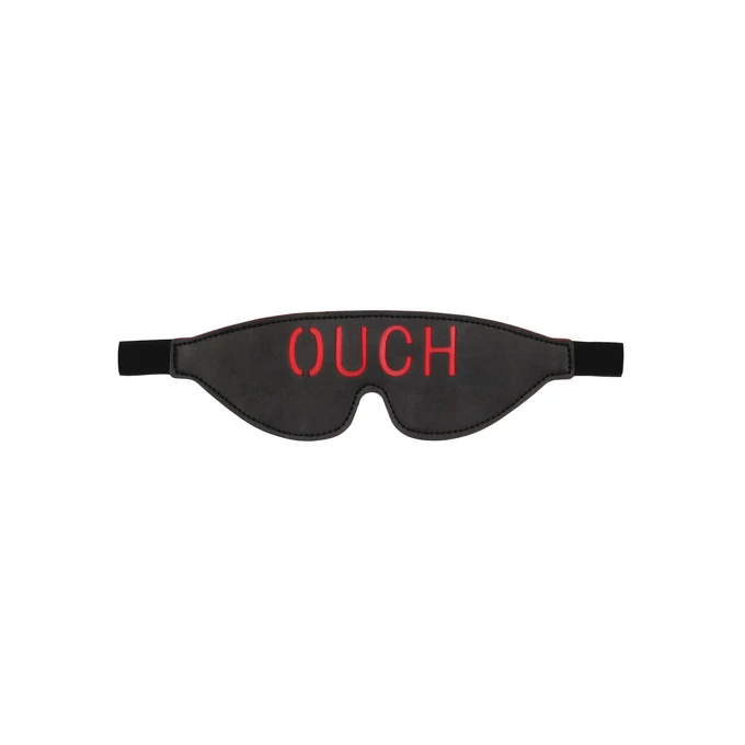 Ouch! Bonded Leather Eye Mask 'Ouch' With Elastic Straps - Maska na oczy &quot;Ouch&quot;