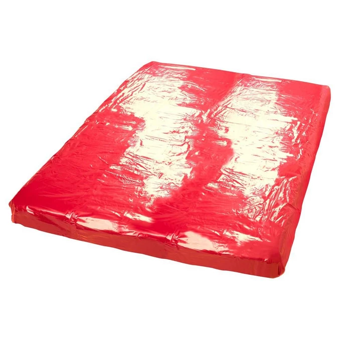 Cotelli Vinyl Bedheet Red 200X230Cm - Prześcieradło winylowe , Czerwony
