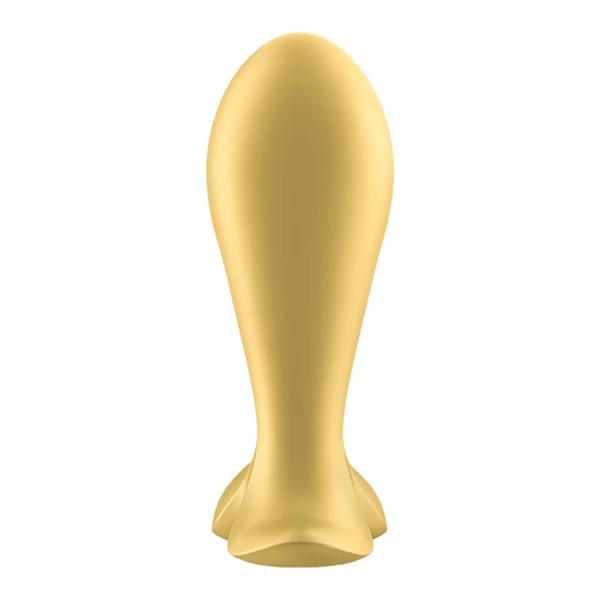 Satisfyer Intensity Plug Gold - Wibrujący korek analny sterowany aplikacją mobilną, Złoty