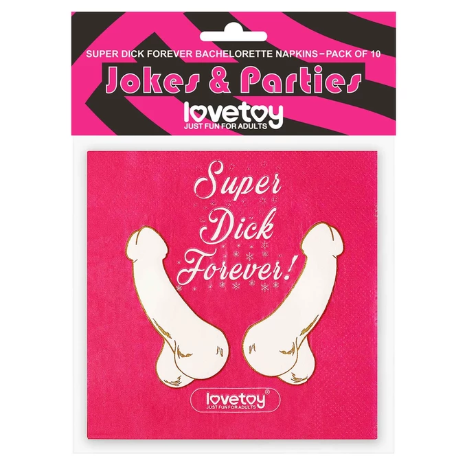 Lovetoy Super Dick Forever Bachelorette Paper Napkins(Pack Of 10)