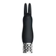 Royal Gems Elegance Rechargeable Silicone Bullet Black - Vibrátor na klitoris, černý