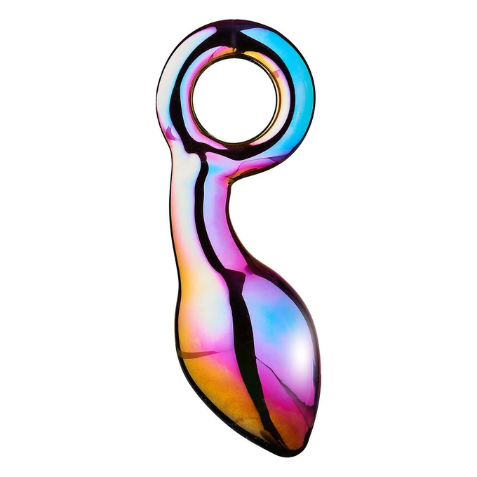 Dream Toys Glamour Glass Chunky Ring Plug - Korek analny szklany