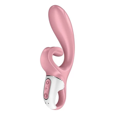 Satisfyer Hug Me Connect App (Pink) - Wibrator króliczek elastyczny sterowany aplikacją