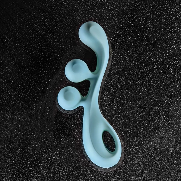 Satisfyer Tri Ball 2 Light Blue - Vibrátor na bod G, modrý