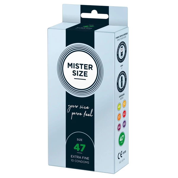 Mister Size 47Mm Pack Of 10 - Prezerwatywy