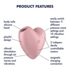 Satisfyer Cutie Heart (Light Red) - Soniczny wibrator łechtaczki