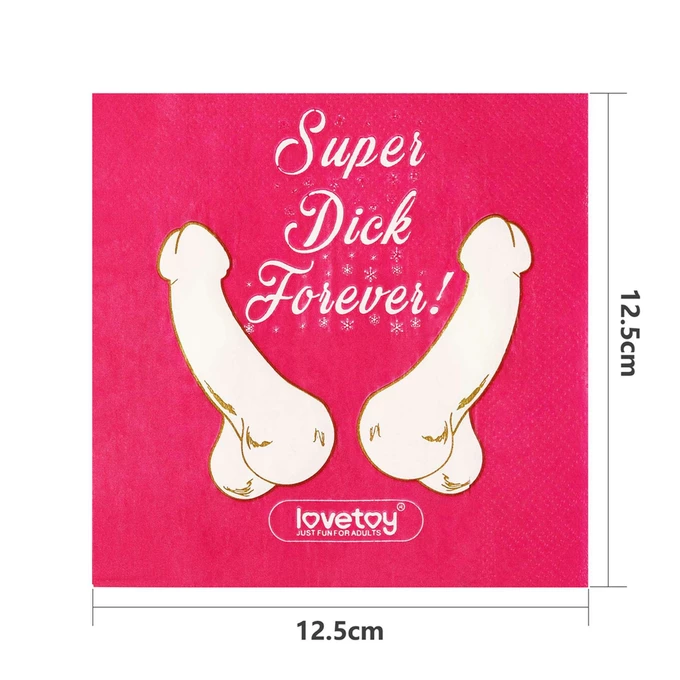 Lovetoy Super Dick Forever Bachelorette Paper Napkins(Pack Of 10)