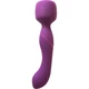 Lola Toys Heating Wand Purple - Dvojitý vibrátor masážní hlavice 2v1 s ohřevem, fialový
